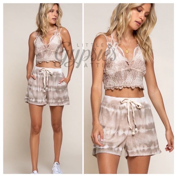 POL Longline Mineral Wash Lace Bralette - Picture 7 of 16